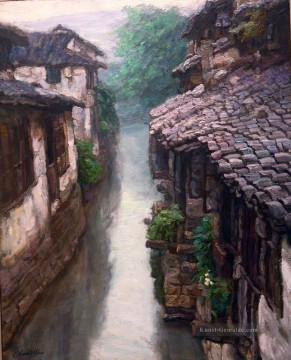  hans - zg053cD146 südchinesischen Stadt am Fluss Shanshui chinesische Landschaft